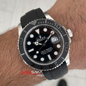 Rolex Yacht Master 226659 Siyah 42mm Oysterflex | VS Factory V3 Versiyon | Tungsten 18K | DD3235 | High Weight | Super Clone Swiss ETA Saat