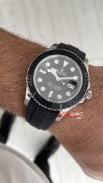 Rolex Yacht Master 226659 Siyah 42mm Oysterflex | VS Factory V3 Versiyon | Tungsten 18K | DD3235 | High Weight | Super Clone Swiss ETA Saat