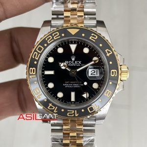 Rolex Zombie Gmt Master II 126710BLNR Jubilee 40mm Two Tone Gold | VS Factory V3 Versiyon | Tungsten 18K | DD3285 | High Weight | Super Clone Swiss ETA Saat