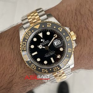 Rolex Zombie Gmt Master II 126710BLNR Jubilee 40mm Two Tone Gold | VS Factory V3 Versiyon | Tungsten 18K | DD3285 | High Weight | Super Clone Swiss ETA Saat