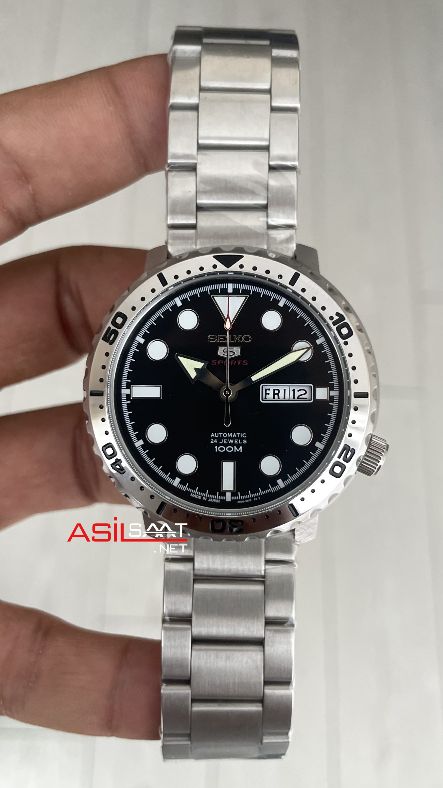 Seiko 5 Sports SRPC61J Siyah Kadran 45mm Seiko 5 Sports SRPC61J Siyah Kadran 45mm