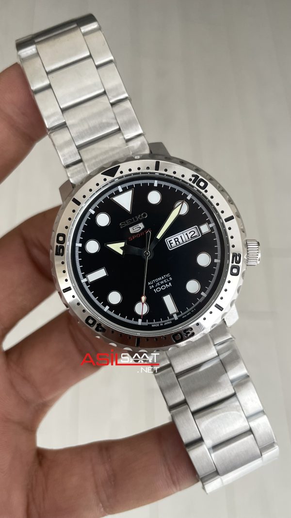 Seiko 5 Sports SRPC61J Siyah Kadran 45mm Seiko 5 Sports SRPC61J Siyah Kadran 45mm