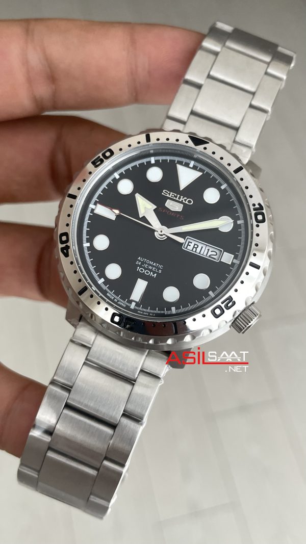 Seiko 5 Sports SRPC61J Siyah Kadran 45mm Seiko 5 Sports SRPC61J Siyah Kadran 45mm