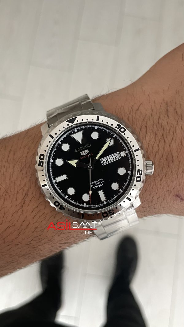 Seiko 5 Sports SRPC61J Siyah Kadran 45mm Seiko 5 Sports SRPC61J Siyah Kadran 45mm