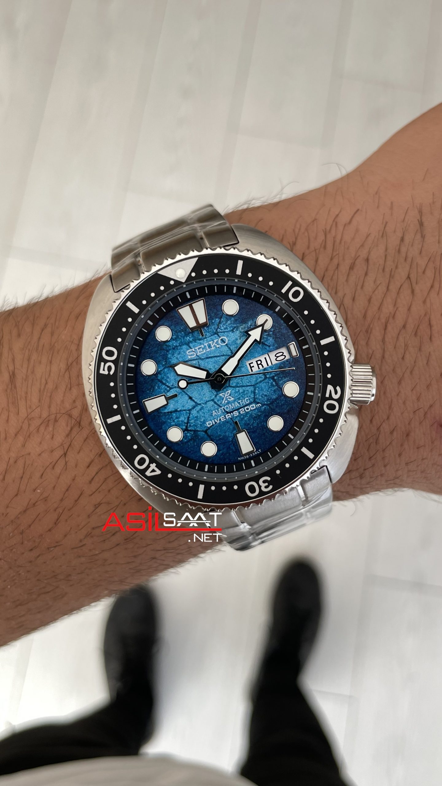 Seiko King Turtle Prospex Limited Edition 45mm Buz Mavisi SRPH59