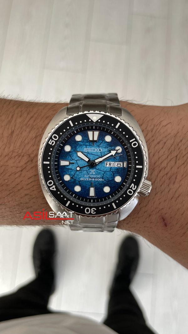 Seiko King Turtle Prospex Limited Edition 45mm Buz Mavisi SRPH59
