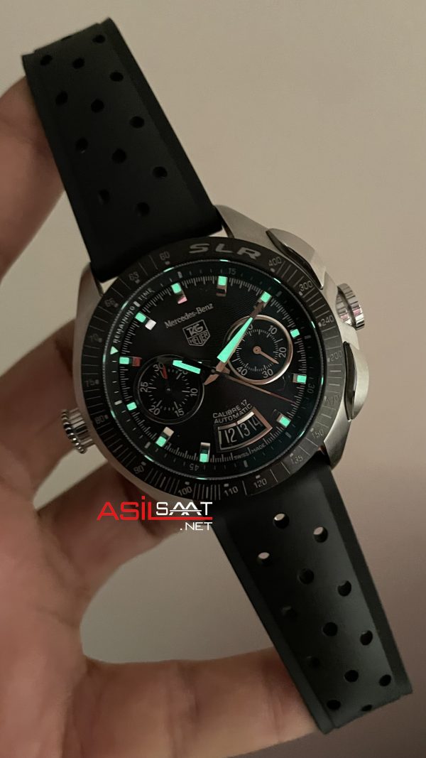 TAG Heuer Mercedes Benz SLR Calibre 17 Chronograph CAG2111 Siyah Kadran 7750 Swiss ETA Saat