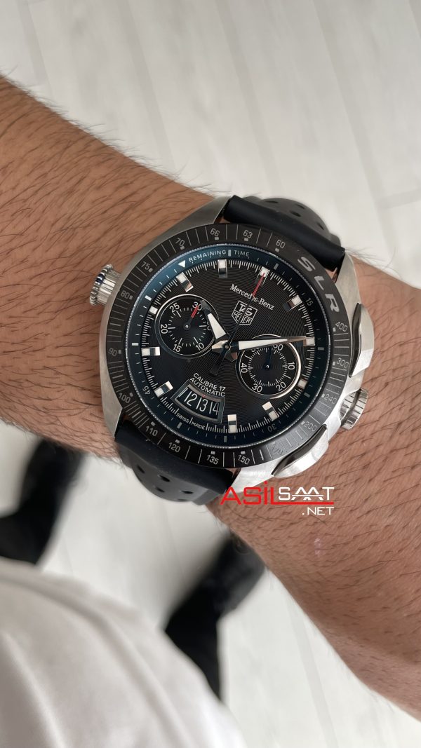 TAG Heuer Mercedes Benz SLR Calibre 17 Chronograph CAG2111 Siyah Kadran 7750 Swiss ETA Saat