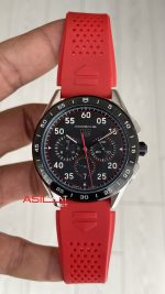 TAG Heuer Porsche Carrera Chronograph 44mm Kırmızı Replika Saat