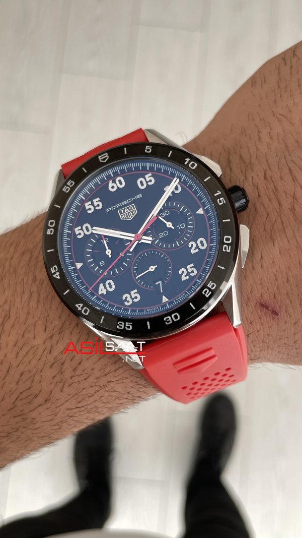 TAG Heuer Porsche Carrera Chronograph 44mm Kırmızı Replika Saat TAG Heuer Porsche Carrera Chronograph 44mm Kırmızı Replika Saat