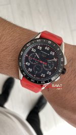TAG Heuer Porsche Carrera Chronograph 44mm Kırmızı Replika Saat