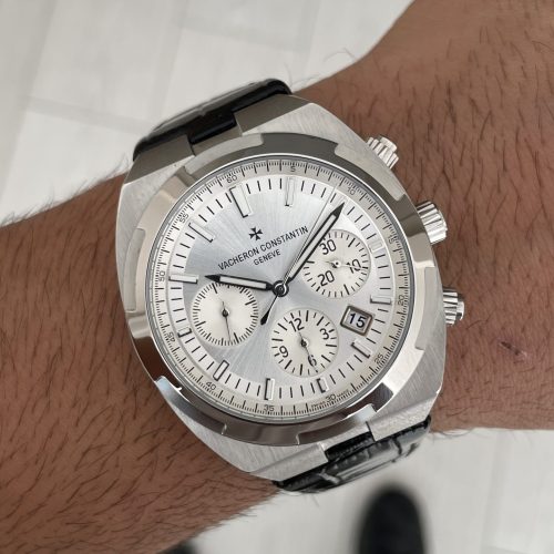 Vacheron Constantin Overseas Silver 44mm Beyaz Kadran Replika Saat