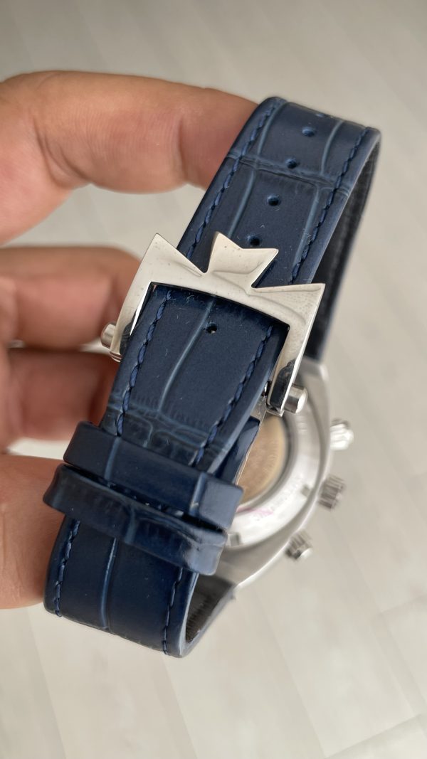 Vacheron Constantin Overseas Silver 44mm Mavi Kadran Replika Saat Vacheron Constantin Overseas Silver 44mm Mavi Kadran Replika Saat