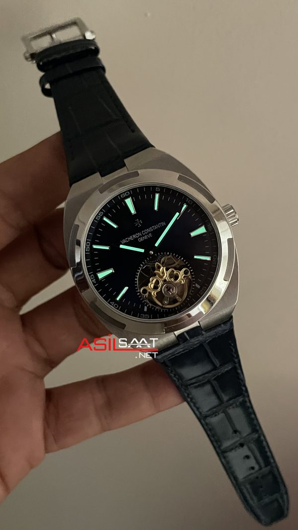 Vacheron Constantin Overseas Tourbillon Mavi Kadran 44mm Replika Saat Vacheron Constantin Overseas Tourbillon Mavi Kadran 44mm Replika Saat
