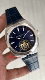 Vacheron Constantin Overseas Tourbillon Mavi Kadran 44mm Replika Saat