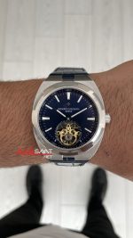 Vacheron Constantin Overseas Tourbillon Mavi Kadran 44mm Replika Saat